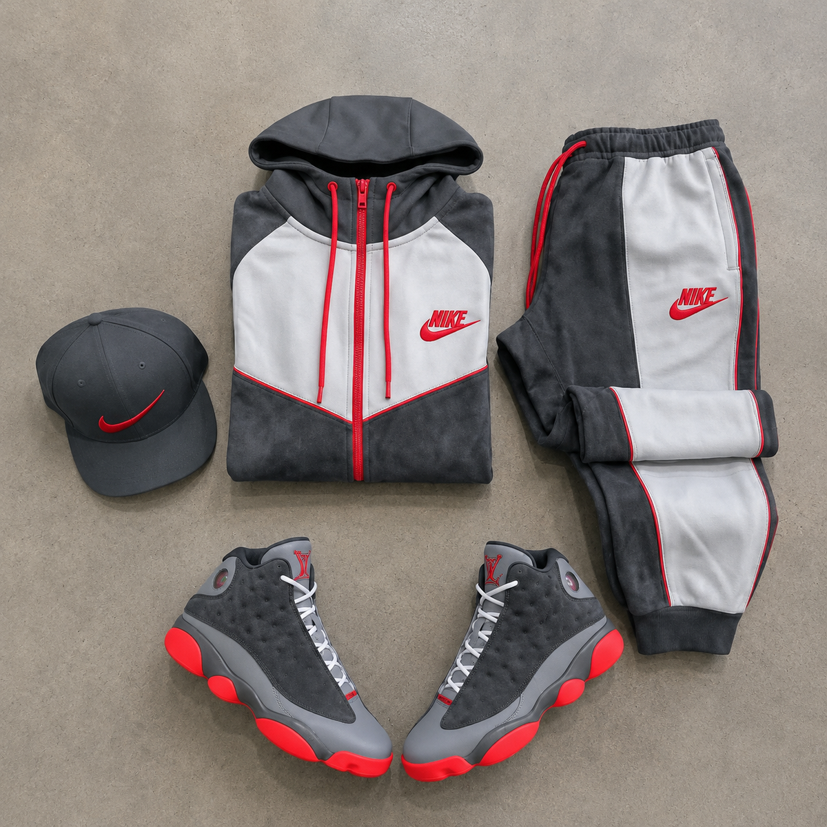 GREY / RED EDIT