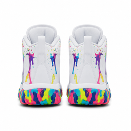 COLOR DRIP HIGH — White / Multicolor
