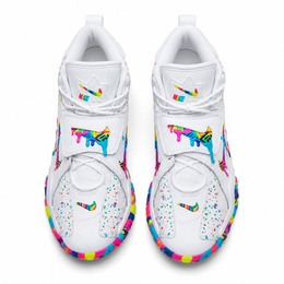 COLOR DRIP HIGH — White / Multicolor