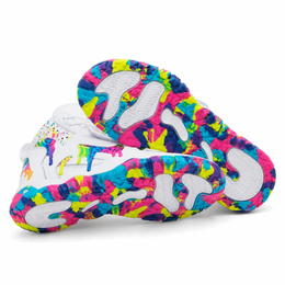 COLOR DRIP HIGH — White / Multicolor
