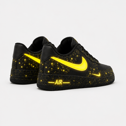 BLACK VOLT | Sneakers noires et jaune électrique